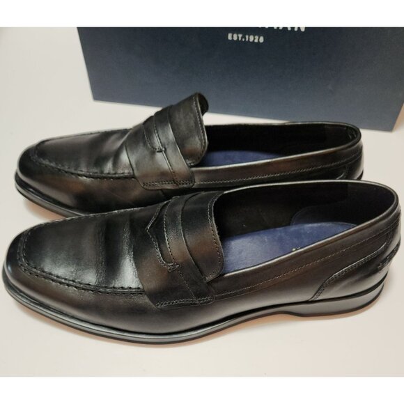 Cole Haan Mens Fleming Penny Loafer Size 8.5M Black Leather Slip-On Dress Shoes - Picture 3 of 15